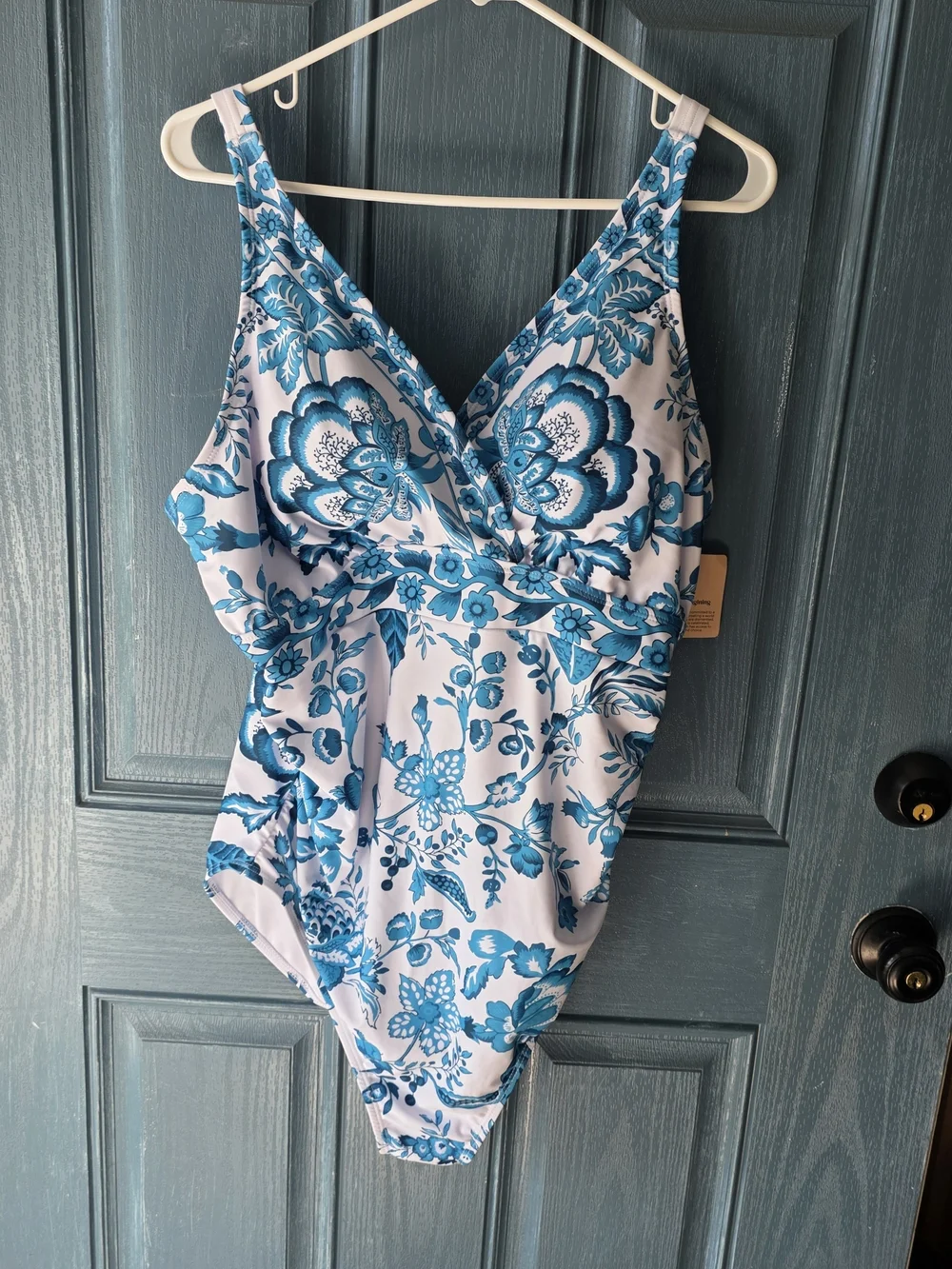 NWT BloomChic Swimsuit + Maxi Swim Skirt Set Plus Size 18-20 Floral